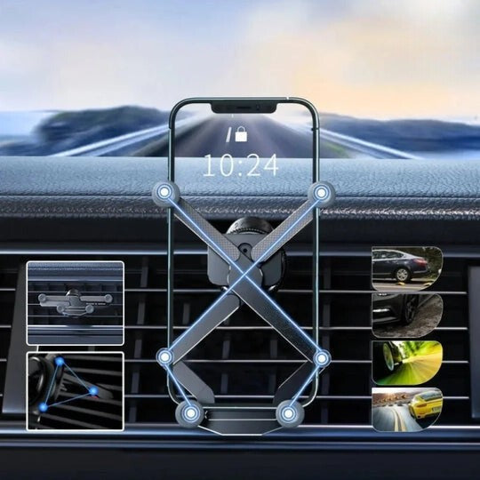 Unterstützung Telefon Auto Lüftungsgitter – 360° Rotation & Automatische Verriegelung