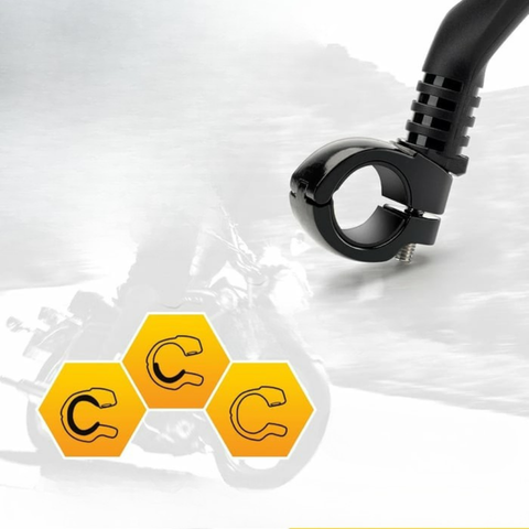 Lusterko motocyklowe i rowerowe obrotowe 360° — Ochrona i optymalna widoczność