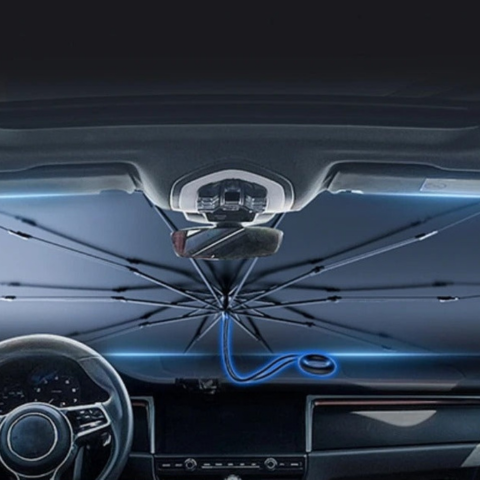 Osłona przeciwsłoneczna do samochodu typu parasol – Ochrona UV i redukcja ciepła