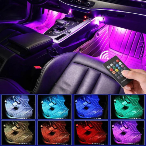 LED pásky uvnitř s synchronizací zvuku