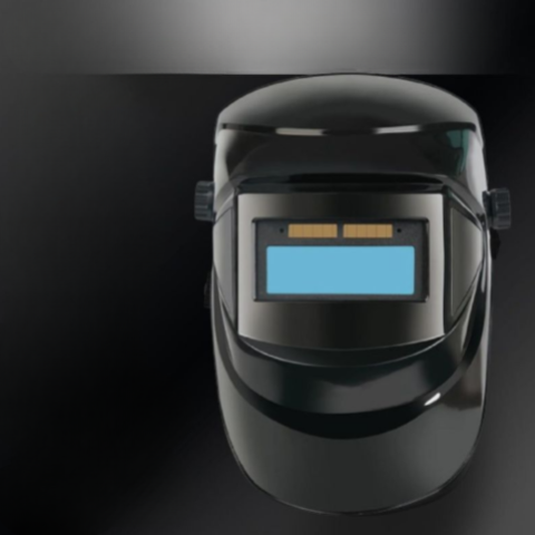 ヘッドランプ付き自動遮光溶接マスク