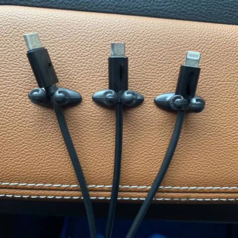 Clips de cable autoadhesivos – Organización fácil