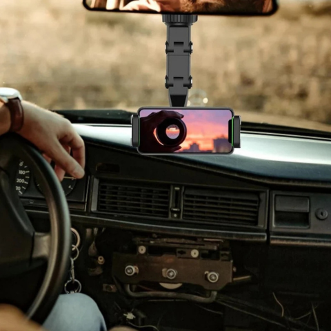 Support Téléphone Voiture – Rotation 360° Et Fixation Intelligente
