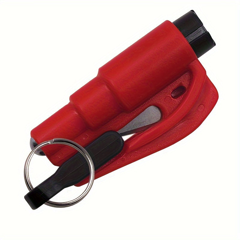 Compact Security Tool — Window Breaker & Seat Belt Cutter