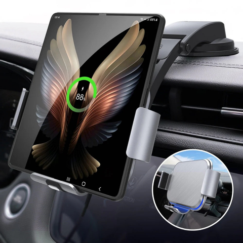 Support Téléphone Voiture – Fixation Et Charge Sans Fil Intégrée
