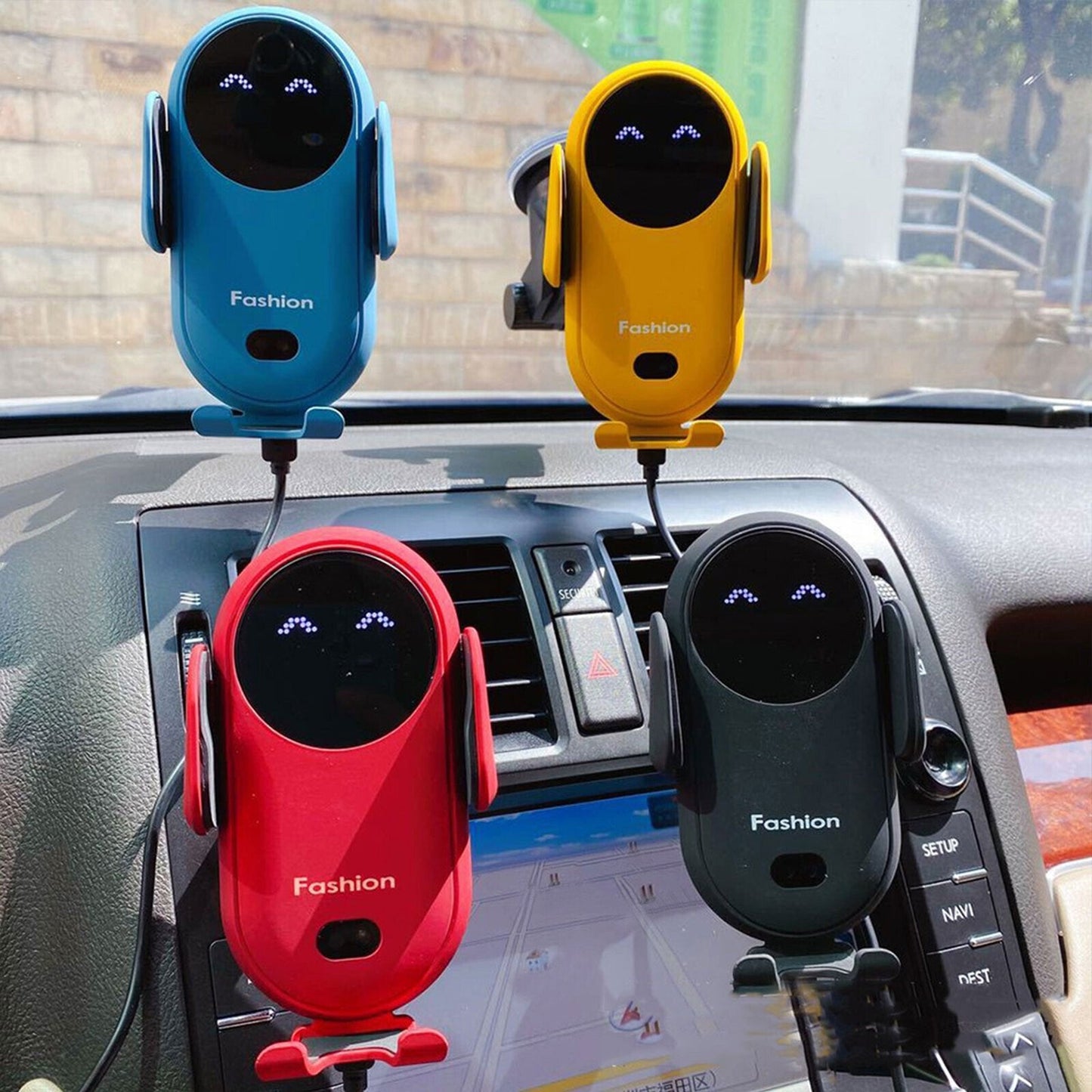 Bezdrátová nabíječka do auta s držákem na telefon – automatické a rychlé uchycení