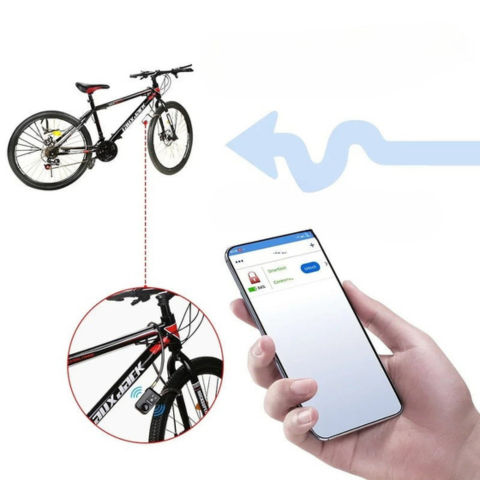Inteligentna blokada rowerowa z alarmem 110dB i kontrolą za pomocą aplikacji — Nowoczesna i niezawodna ochrona