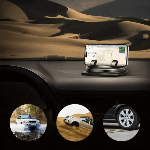 Soporte de Teléfono para Coche — Ajustable y Estabilidad Reforzada