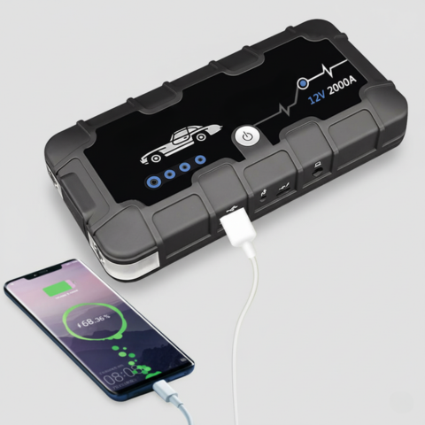 Batteristartare 12V 2000A — Snabbladdning & Månganvändning