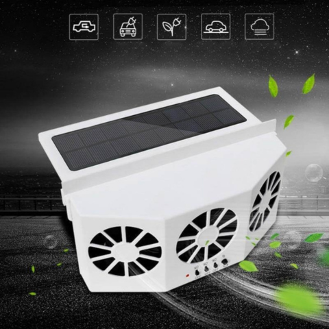 Solárny ventilátor do auta – Ideálny na leto