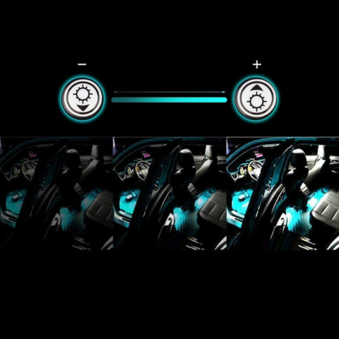 Kit LED de Ambiente para Coche – Luces Multicolores Reactivas al Sonido