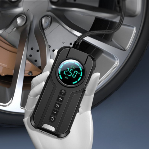 Compresor de Aire Portátil – Pantalla LED de Alta Precisión
