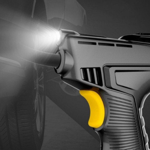 Bärbar Luftkompressor — Intelligent Pump med LCD-skärm