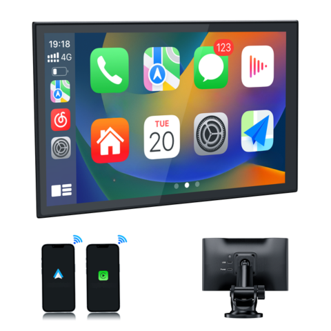 Schermo Tattile Portatile — GPS, Musica & Controllo Vocale