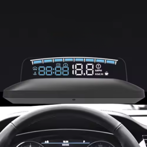 Heads-Up Display For Car – Hastighed Og Data I Realtid