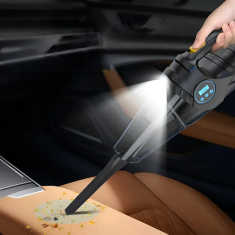 Aspiradora de Coche Multifuncional — Limpieza y Inflado Instantáneos