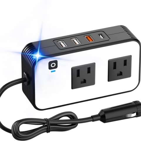 ממיר זרם לרכב – שקעי חשמל ופורט USB מהירים