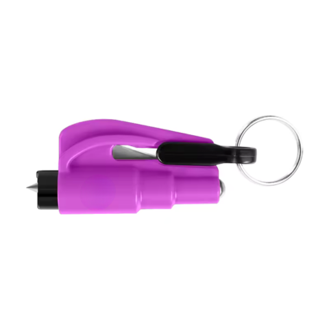 Compact Security Tool — Window Breaker & Seat Belt Cutter