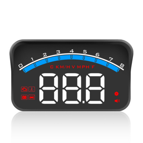 Digitální počítač pro čelní sklo — Bezpečné řízení a vizuální pohodlí