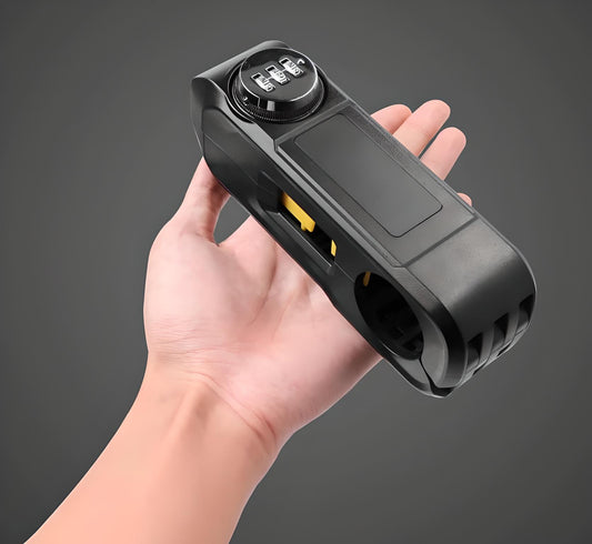 簡単に取り付けられるハンドルロック - 二輪車の安全性