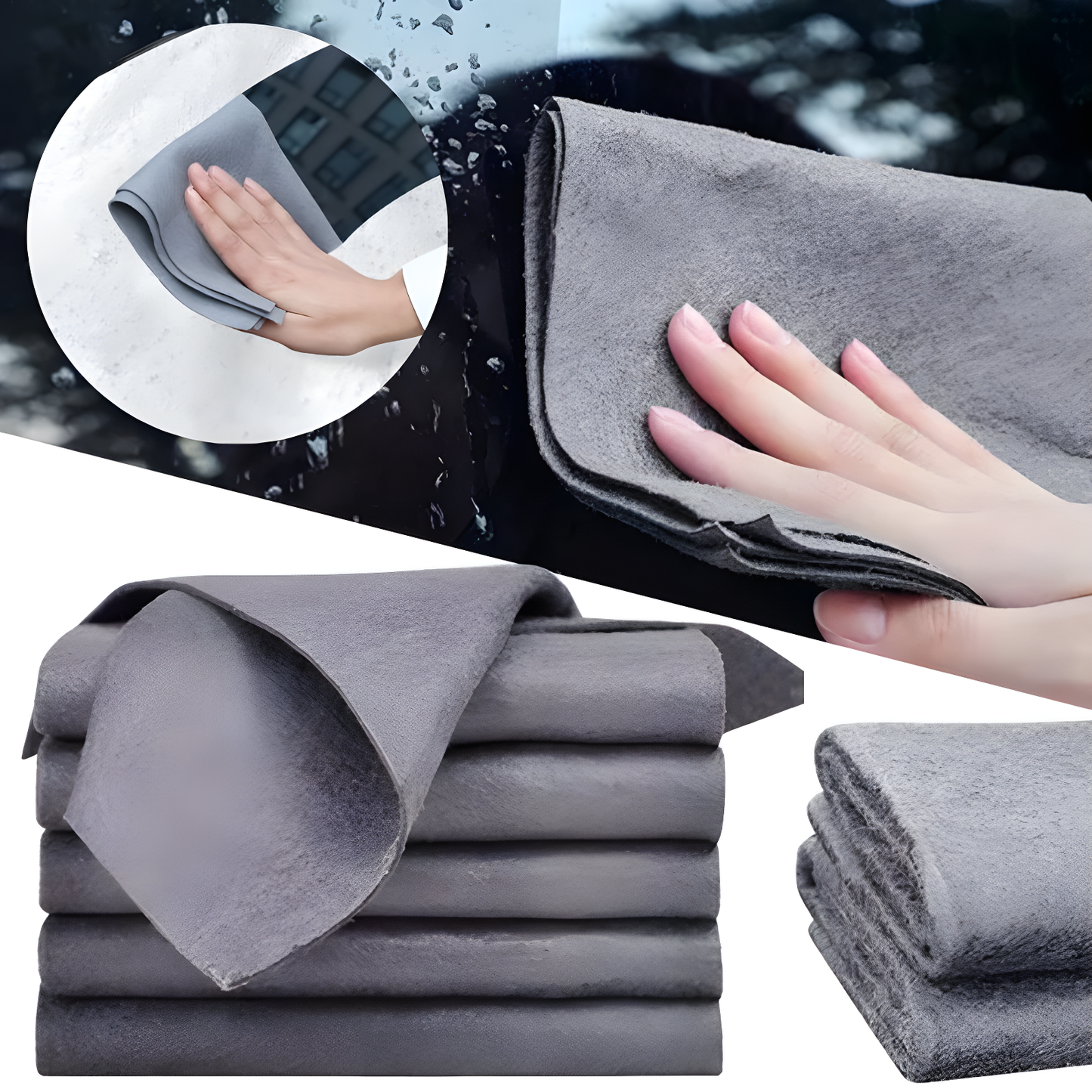 Ultra absorpční mikrovláknový chamois na auto – čištění karoserie bez škrábanců