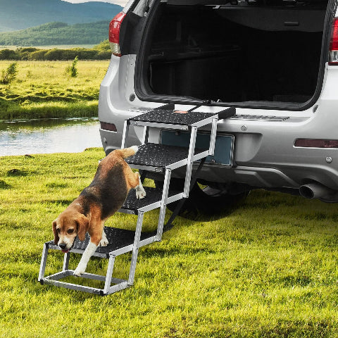 Foldable Stairs for Dogs — Easy Access to the Car Trunk