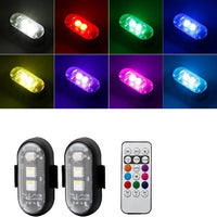 ضوء LED مضاد للاصطدام - ركوب الدراجات والدراجات النارية 