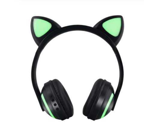 Podświetlany zestaw słuchawkowy Bluetooth Cat Ears - komfort słuchania i oryginalny styl