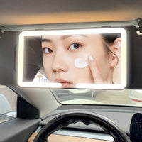 Led Make Up Spiegel voor in de auto - Compact Ontwerp & Verstelbaar Licht