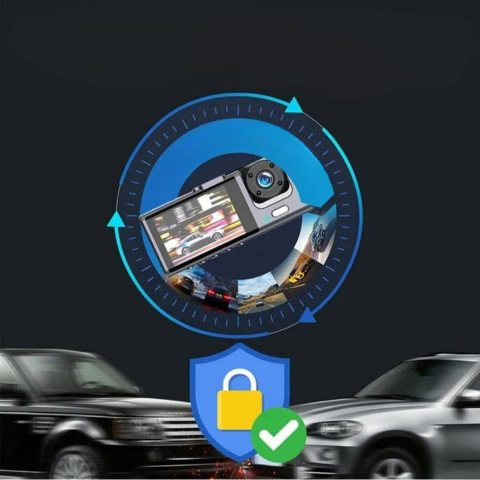 Dashcam Auto Predná A Vnútorná – Nahrávanie Vo Vysokej Definícii 