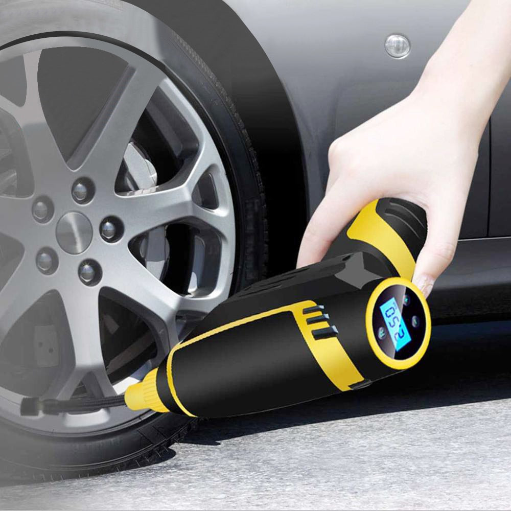 Draagbare Luchtcompressor 120W — Ideaal Voor Auto, Motor En Fiets 