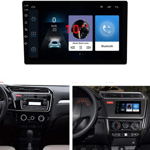 Android 10 hüvelykes autórádió – 2 DIN, GPS, WiFi, leválasztható képernyő 