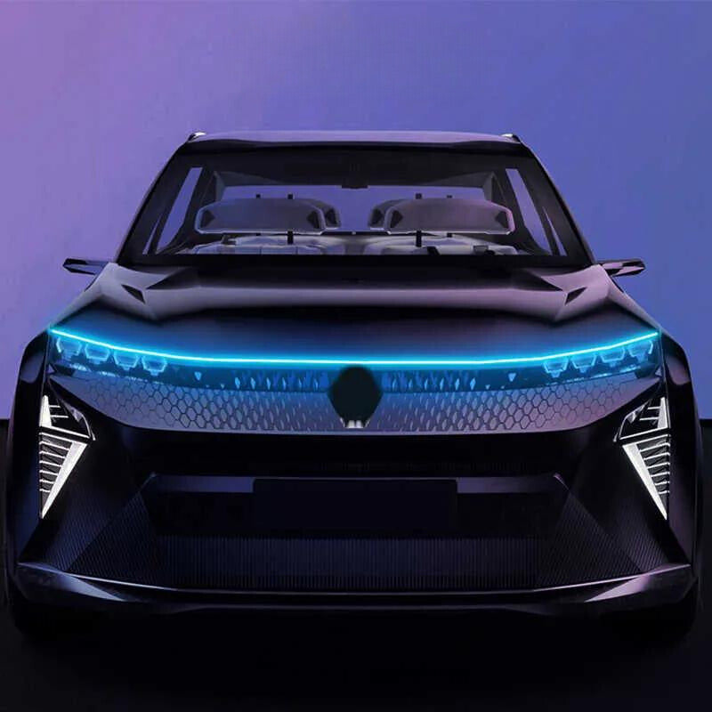 Lichtleiste Motorhaube Auto 