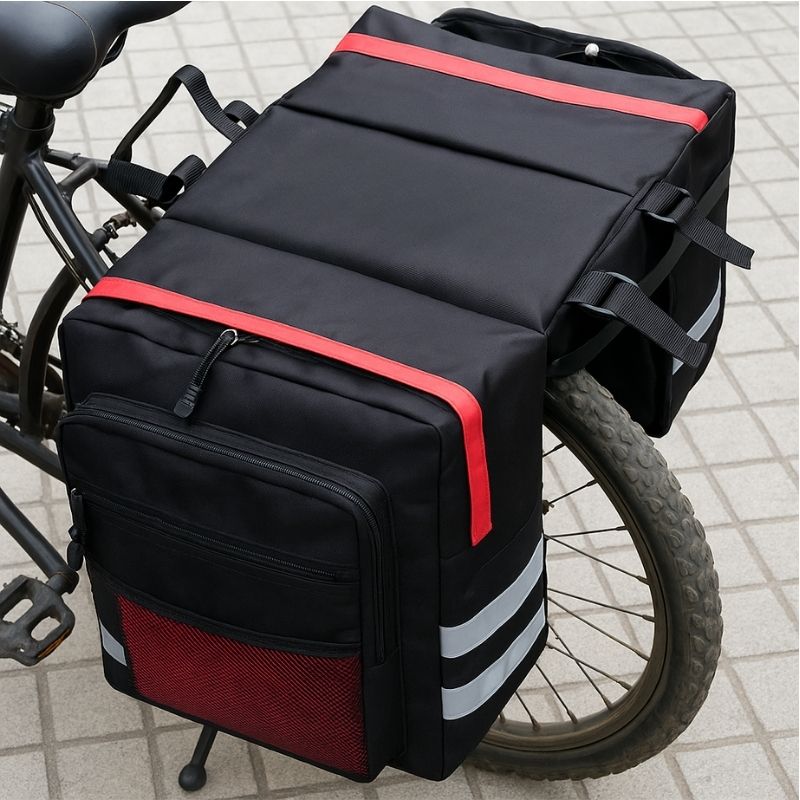 Rear Panniers For Bicycle — Travel Comfort & High Load Capacity 