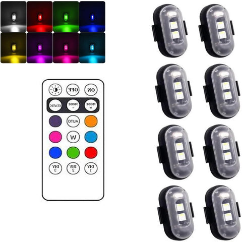 Lumină LED Anti-Coliziune – Ciclism și Motociclism 