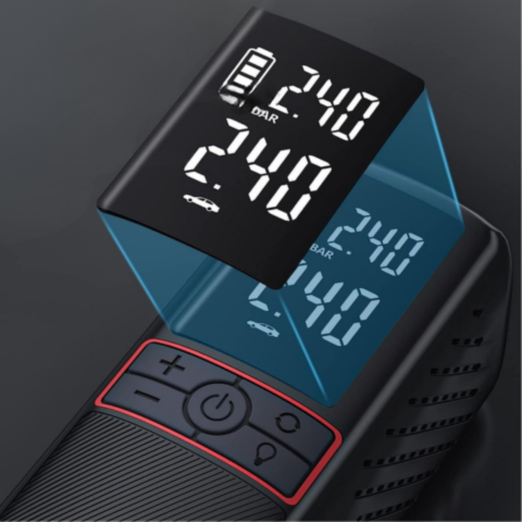 ポータブルエアコンプレッサー160PSI — コンパクトで持ち運びが簡単 