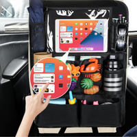 車の後部座席オーガナイザー - 広々とした便利な収納 