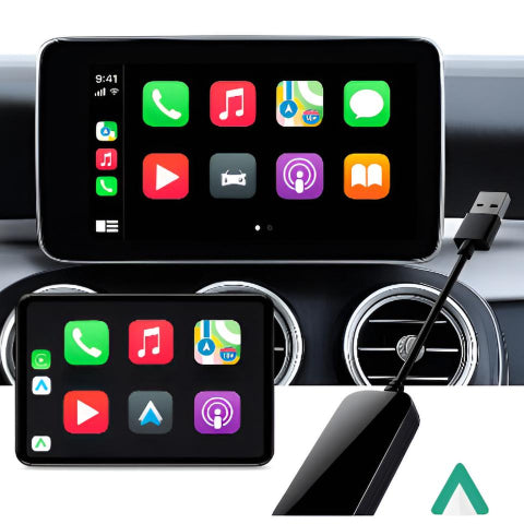 Universell trådløs biladapter — Enkel å bruke med CarPlay og Android Auto 