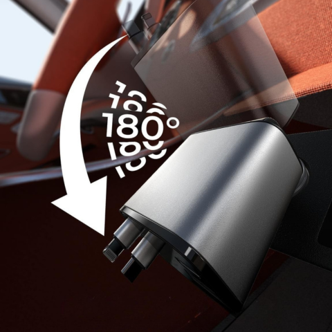 Încărcător Auto Retractabil – Format Compact Ultra Practic 