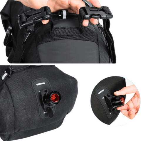 Large Capacity Bicycle Saddle Bag — Waterproof & Reflective 