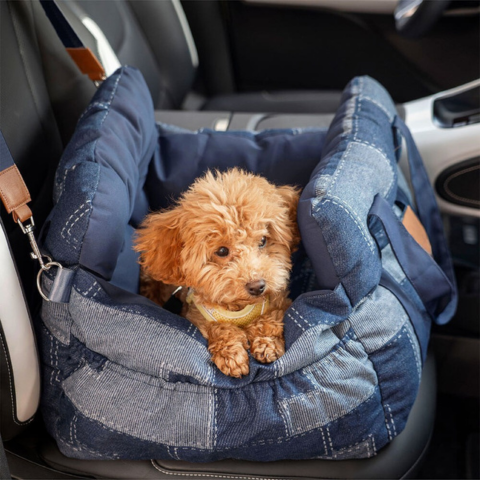 Cesta Portátil Para Perros — Confortable En Casa Y En Coche 