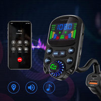 Wielofunkcyjny nadajnik FM do samochodu — Muzyka i asystent głosowy 