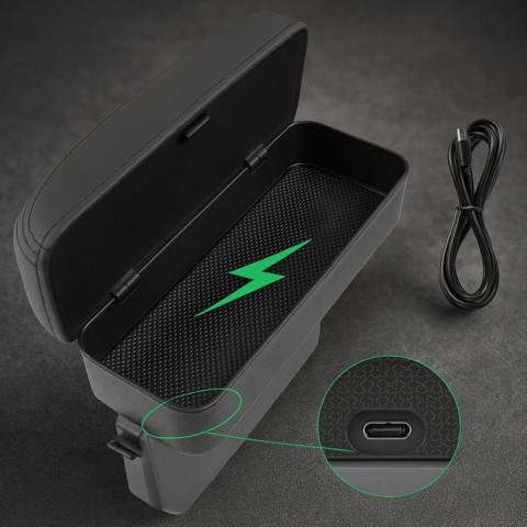 Multifunctioneel Auto Armsteun – Comfort, Opberging En Opladen 