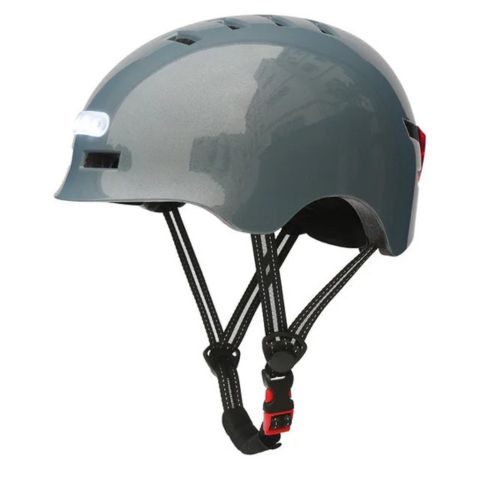 Casco da bici urbano – Con illuminazione LED anteriore e posteriore 