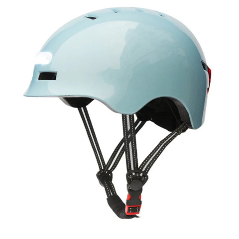 Casco da bici urbano – Con illuminazione LED anteriore e posteriore 