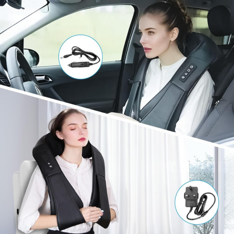 Podgrzewany masażer — relaks dla szyi, pleców i ramion 