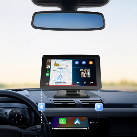 Μέσα Πολυμέσων Αυτοκινήτου — CarPlay & Android Auto Χωρίς Καλώδιο 