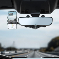 Støtte Telefon Speil – Justerbar Vinkel Og Stabil Festing 