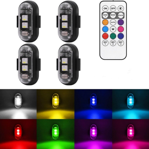 Lumină LED Anti-Coliziune – Ciclism și Motociclism 