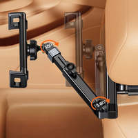 Støtte for telefon og nettbrett til bil – Justerbar hodestøttefeste 